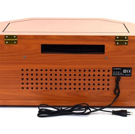 wooden speed dial stereo  amfmcdusb multi function radio play gramophone mt  buy