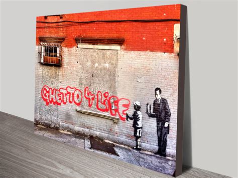 ghetto 4 life banksy art prints australia gallery buy online