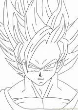 Goku Coloring Pages Dragon Ball Printable Print Color Super Printables Saiyan Sheets Kids Cartoons Popular Coloringhome sketch template