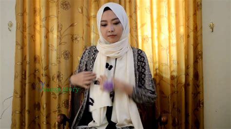 tutorial hijab pashmina simple menutup dada youtube