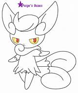 Meowstic Coloring Lineart Pumpkaboo sketch template