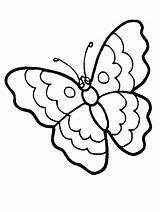Butterfly Print Coloring Clipart Pages Printable Library sketch template