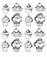 Coloring Pages Cupcakes Adult Oldstyle Printable Cakes Appetizing Cupcake Cup Adults Coloriage Vintage Imprimer Adulte Visiter Dessin Sur Tô Màu sketch template