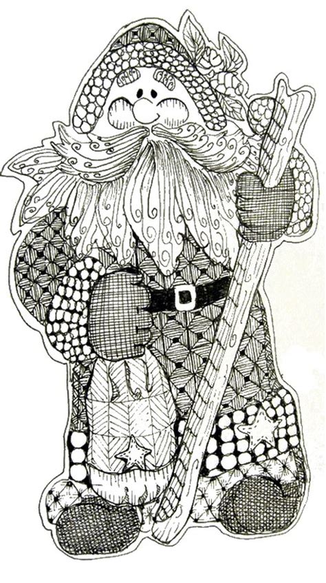 art therapy coloring page christmas santa claus
