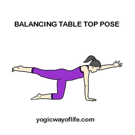 balancing table top pose yogic   life