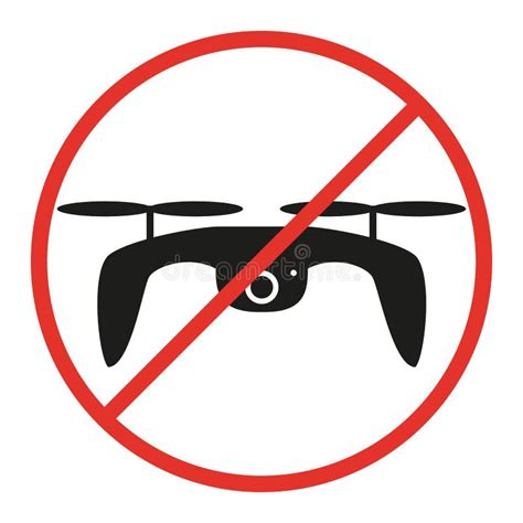 drone sign  white background stock vector illustration  black pictogram