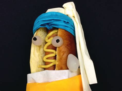 geniale kunstwerke hot dogs stellen beruehmte szenen aus kunst film