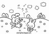 Coloring Pages Drawing Kitty Hello Kids Printable Printables Cute Sheets Summer Worksheets Girls Color Landscapes Bunny Teenage Simple September Rabbit sketch template