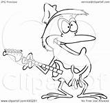 Guitarist Frog Straw Wearing Hat Toonaday Royalty Outline Illustration Cartoon Rf Clip 2021 sketch template