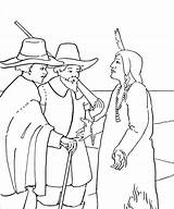 Pilgrims sketch template
