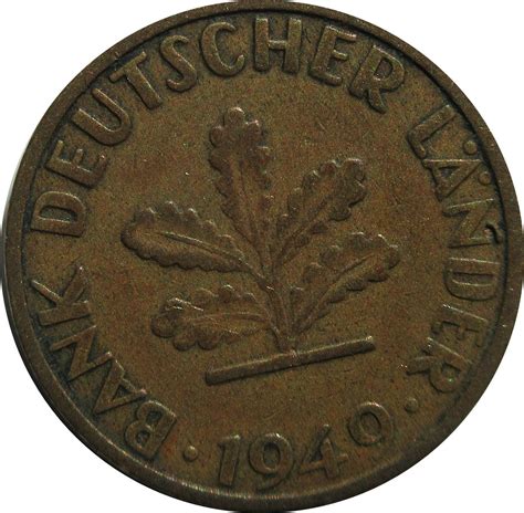 1949 F Germany 5 Pfennig