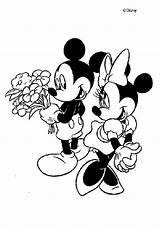 Mouse Minnie Mickey Coloring Pages Hellokids Print Color sketch template