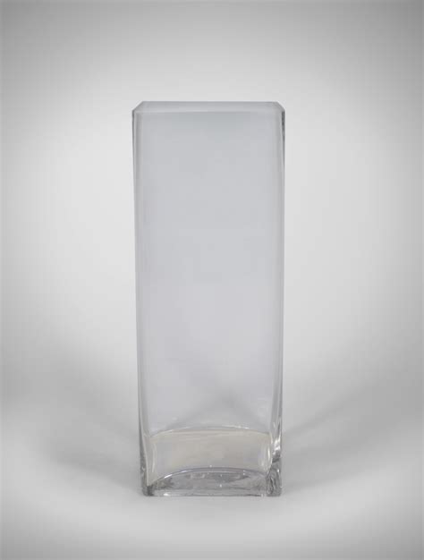 Square Glass Vase Tall 6x16 Featured West Coast Event Productions Inc
