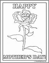 Mothers Rose sketch template