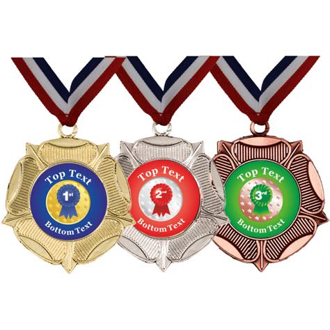 mixed medals ribbons rosette designs