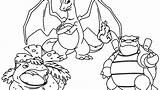 Blastoise Coloring Pages Pokemon Getcolorings Color sketch template