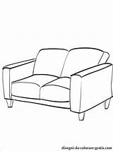 Sofa Coloring Pages Couch Getcolorings Kolorowanki Meble Pocoyo Getdrawings Template Dzieci Dla Printable sketch template