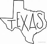 Texas Outline Text Silhouette Sticker Choose Board sketch template