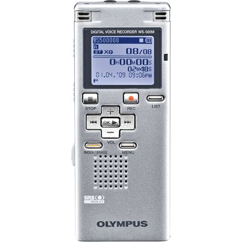 olympus ws  digital voice recorder silver  bh photo