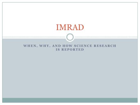 imrad