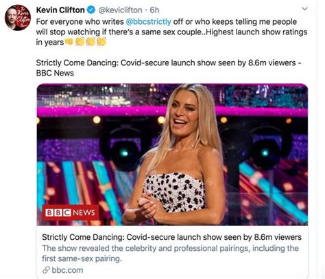 Kevin Clifton Hits Back At Strictly Same Sex Backlash After
