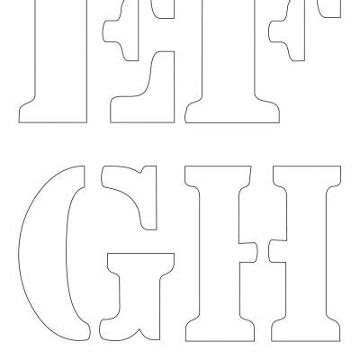 letter stencils  craft downloads
