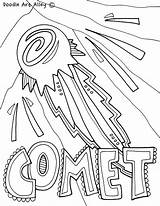 Coloring Comet sketch template