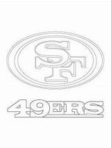 49ers Coloring Pages San Francisco Logo Printable Football Nfl Sheets Printables Patterns Sport Super Stencil Crafts Logos Sports Template Team sketch template