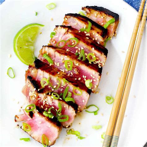 Best Ever Grilled Tuna Steak A Couple Cooks Grilled Ahi Tuna Recipe