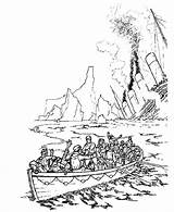 Coloring Pages Titanic Sinking Ship Drawing Iceberg Getdrawings Batch Watching Getcolorings Printable sketch template