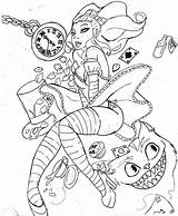 Trippy Tattoo sketch template