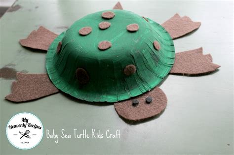 baby sea turtle kids craft  heavenly recipes