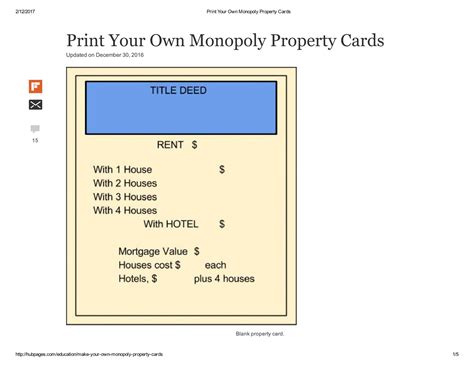 print   monopoly property cards document  monopoly property