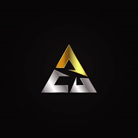 luxury triangle logo  vector art  vecteezy