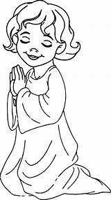 Praying Papan Pilih sketch template
