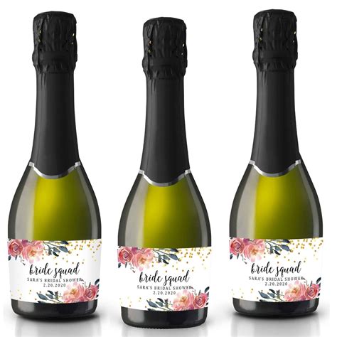 pop     mini champagne bottle labels  baby shower personalized champagne bottle