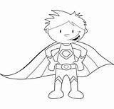 Superhero Coloring Pages Super Hero Kids Printable Color Heroes Clipart Colouring Childrens Template Superheros Girl Kid Cape Activities Sheets Snapchat sketch template