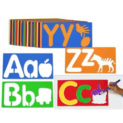 big alphabet  picture stencils