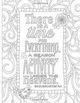 Coloring Pages Ecclesiastes Bible Adult Color Verses Sheet Inspiring Kids Sheets Verse Truth Words Zondervan Books Track Student Template Psalm sketch template