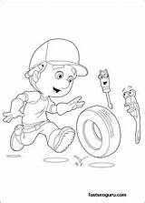 Coloring Printable Pages Felipe Manny Rusty Handy Print Cartoon sketch template