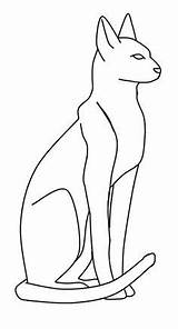 Egyptian Cat Egypt Drawings Coloring Pages Bastet Cats Ancient Drawing Lines Symbols Line Deviantart ägypten Template Printable ägyptische Sketch Silhouette sketch template