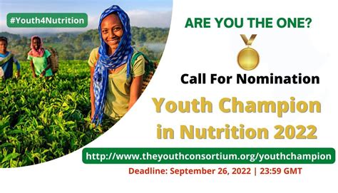 youth champion  nutrition  youth opportunities