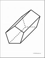 Prism Pentagonal 3d Solids Clip Coloring Clipart Preview Library Draw Cliparts Colouring Pages sketch template