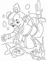 Krishna Colouring Sketchite Coloringhome sketch template