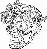 Mandalas Calaveras Mexicanas Calavera Malvorlagen Skulls Mortel Kollektion Mexicana sketch template
