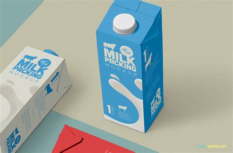 milk carton mockup zippypixels