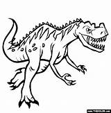 Coloring Pages Carnotaurus Dinosaur Comments sketch template