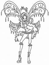 Winx Coloring Pages Layla Club Leila Print sketch template