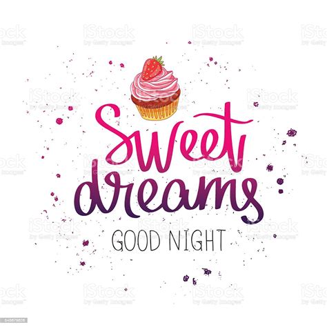 Sweet Dreams Good Night Stock Illustration Download