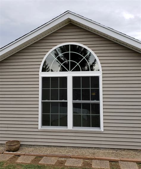 vinyl arch top window replacement brightens  bedroom pella windows  dayton